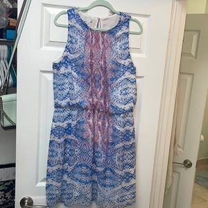 Sleeveless print dress